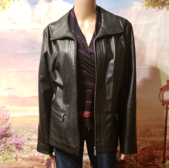 East 5th Leather Jacket Size L 